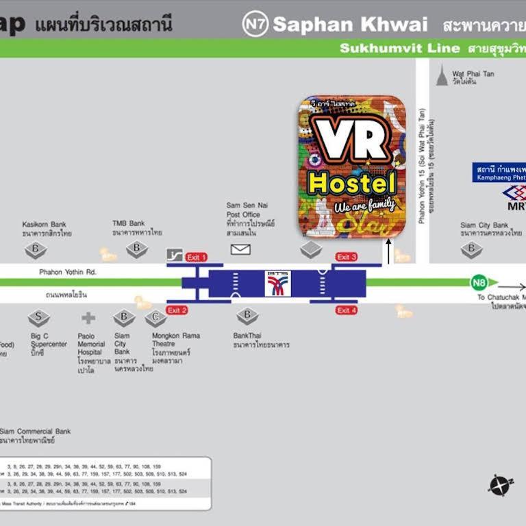 Vr Hostel สะพานควาย Banguecoque Exterior foto